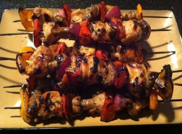 HONEY/GINGER CHICKEN N VEGGIE KABOBS_image