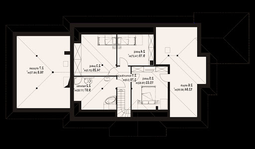 Dęborzyce 15 dwst - Rzut poddasza