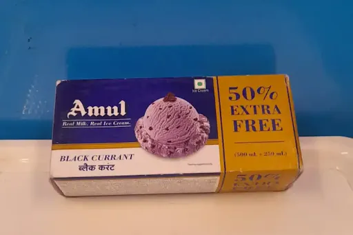 Amul Blackcurrant Ice Cream [Family Pack, 750 Ml]