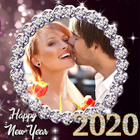 New Year Greetings Card Photo Frame 2021