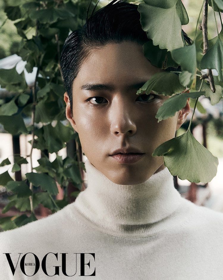 Park Bo-gum fresh faced in spring fashion shoot