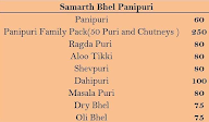 Samarth Bhel Panipuri menu 1