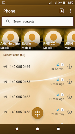 Galactic Orange Xperien Theme