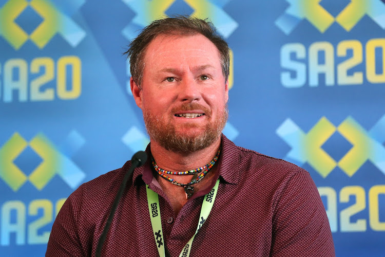 Durban Super Giants coach Lance Klusener during the 2023 SA20 Auction held at CTICC in Cape Town on September 19 2022.