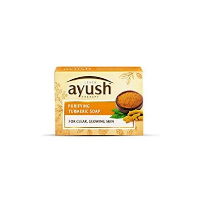 Lever Ayush Purifying Turmeric Natural Ayurvedic Soap - 100 gm