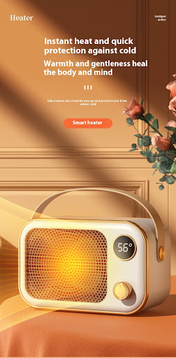 Title 8, High-power digital display warm air blower desk...