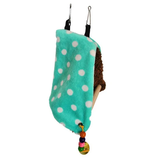 new Bird Perch Tent for Cages Easy to Install for Triangle Plush Hammock Nest Bed for Small Parrot Cage Accessories