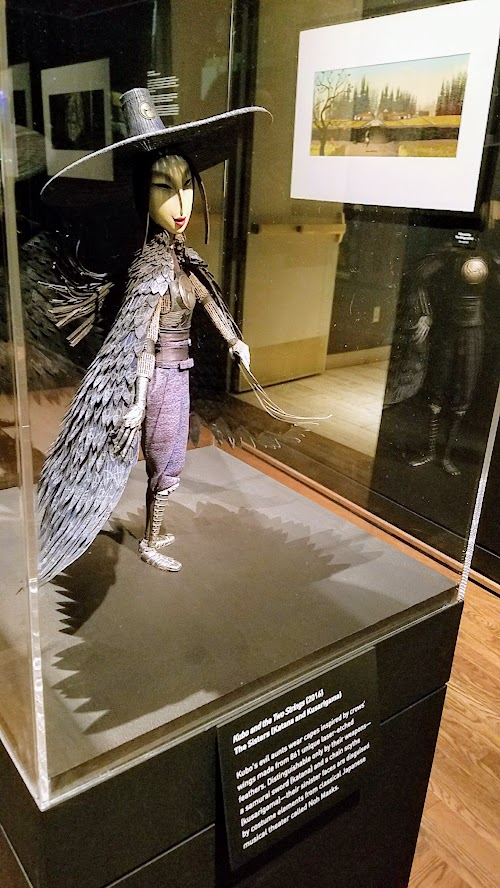 Animating Life, Laika Exhibit at Portland Art Museum, character from Kubo