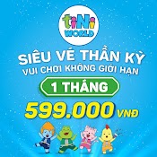 [Toàn Quốc] - Evoucher Tiniworld - Siêu Vé Thần Kỳ Vui Chơi Thả Ga Gói 01 Tháng Mgk01