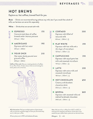 Blue Tokai Coffee Roasters menu 1