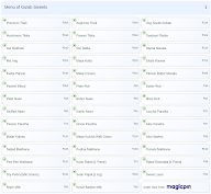 Gulab Sweets menu 1