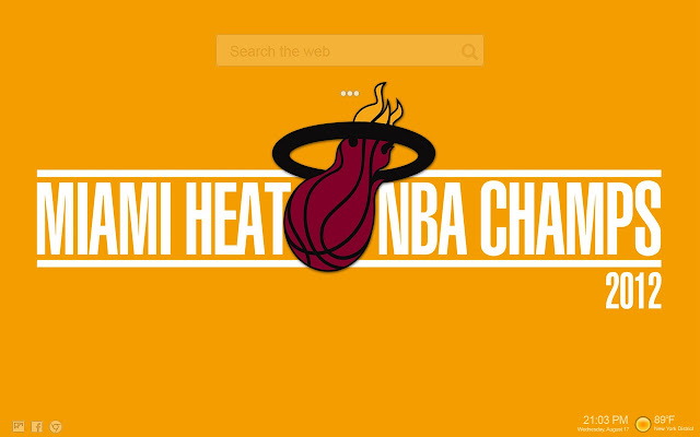 Miami Heat NewTab Backgrounds