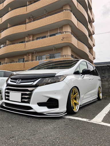 ホンダ オデッセイを華麗にカスタム By しん Rc Camber Union 06 03 またまた今日も車高調整 やっと見られる車高になった にしても雨 Cartune