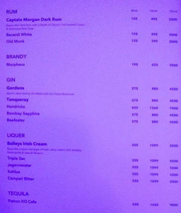 Illusion Lounge And Bar menu 