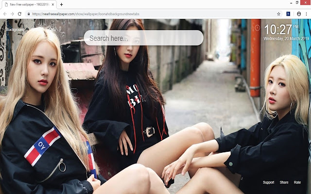 Loona HD background new tabs