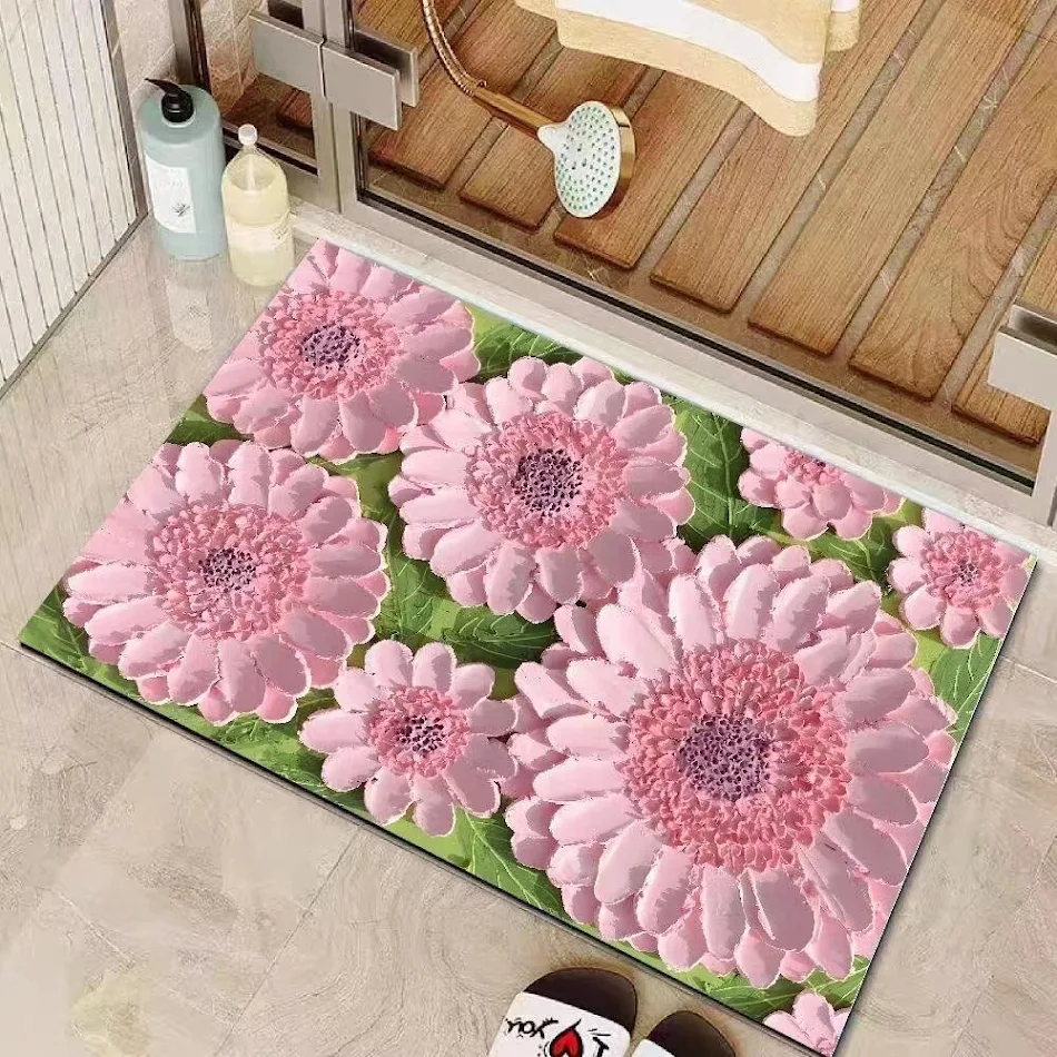 Tapis de bain en diatomite antidérapant, absorbant et à séchage rapide. Parfait pour votre salle de bain, sûr et efficace.