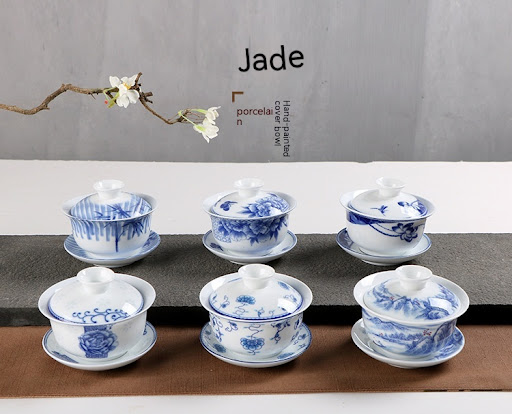 Title 1, Dehua High Porcelain Tea Set with Lidded Brewin...