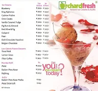 Orchard Fresh Natural Icecreams menu 1