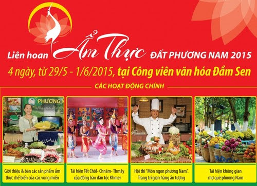 Đầm Sen tổ chức ẩm thực Đất Phương Nam 2015