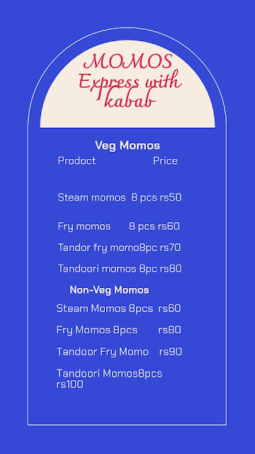 Momos Express With Kabab menu 
