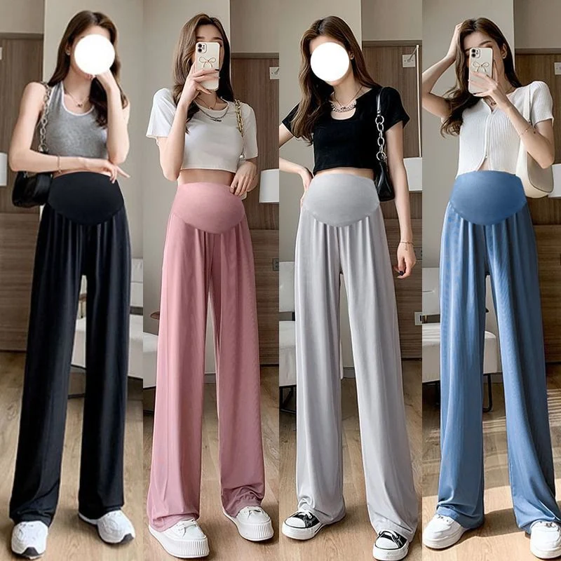 Title 3, Dames Ice Silk Draping Wide-leg Leggings. Comfo...