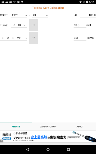 Toroidal core calculator 1.0.0 Windows u7528 2