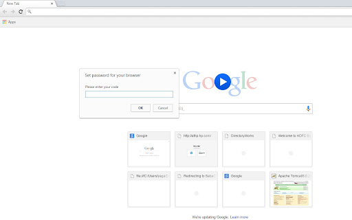 Set password for your browser ( chrome lock )