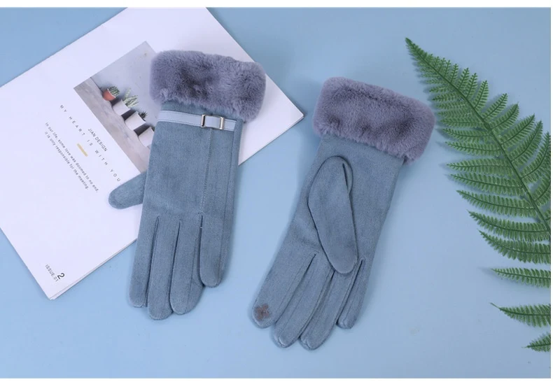 Gants de cyclisme extérieur écran tactile, polaire épaisse et daim. Protégez vos mains du froid pendant vos sorties à vélo, confort et fonctionnalité.