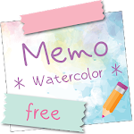 Cover Image of Unduh Sticky Memo Notepad *Watercolor* Free 2.0.1 APK