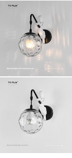 Title 4, Simple European Wall Lamp Retro Idyllic Bedroom...