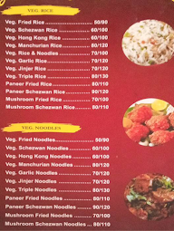 Maitri Chinese Corner menu 1