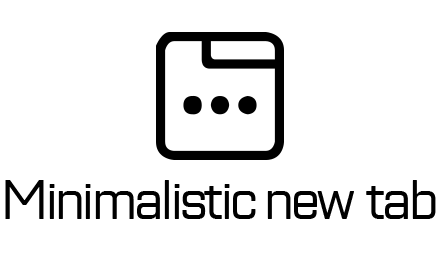 Minimalistic new tab small promo image