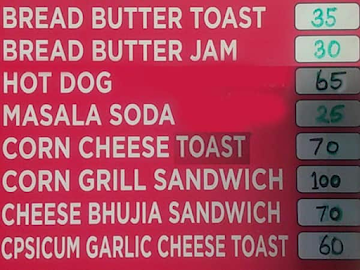 Anna Fast Food menu 