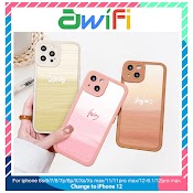 Ốp Lưng Iphone Cạnh Vuông Lỗ Camera Gradient 6S/6Splus/7/7Plus/8/8Plus/X/Xr/Xs/11/12/13/Pro/Max/Plus/Promax - Awifi V2 - 1