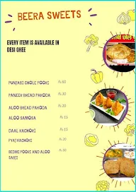 Beera Sweets menu 1