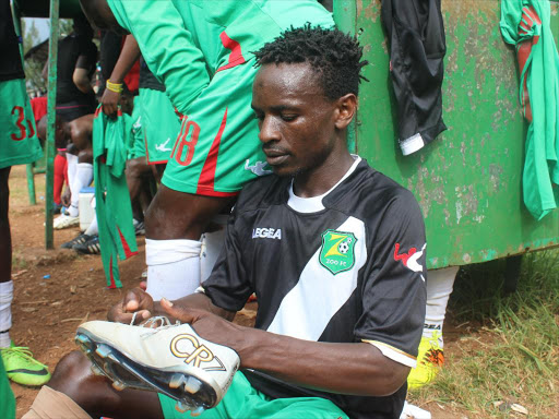 Midfielder Mike Madoya during his days at Zoo Kericho i