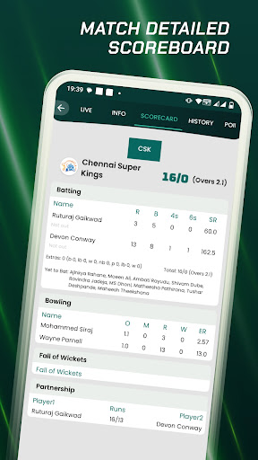 Screenshot Fast Cricket Live Line