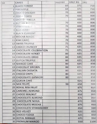 Prabjot- Mrs CakeSmith menu 1