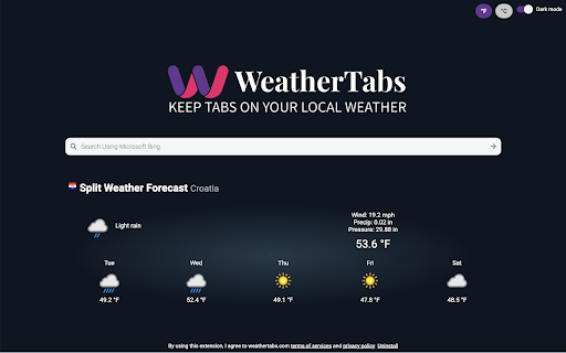 WeatherTabs