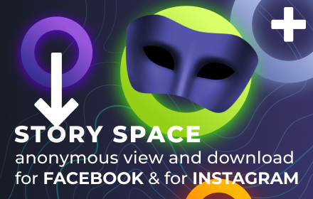 Story Space. Anonymous viewer for IG and FB small promo image