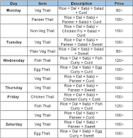 The Home Food Bag menu 1