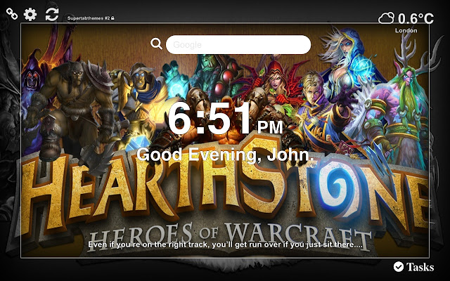 Hearthstone HD Wallpaper Tab Theme