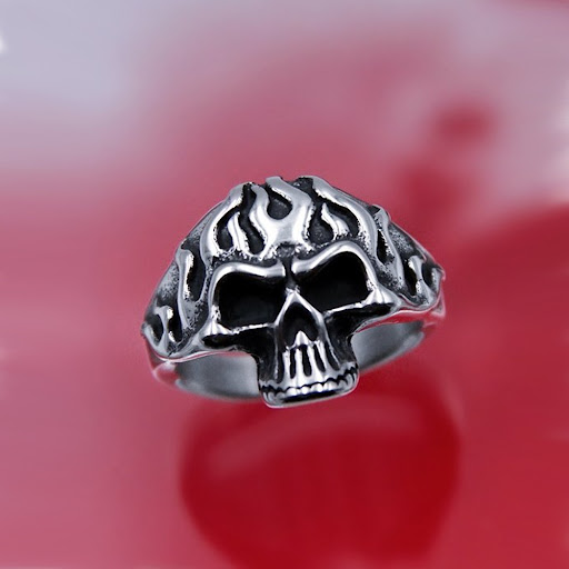 Title 2, Flame Head Happy Chrysanthemum Heartbreak Ring,...