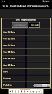 Prix de l'or en centrafricaine aujourd'hui(圖4)-速報App