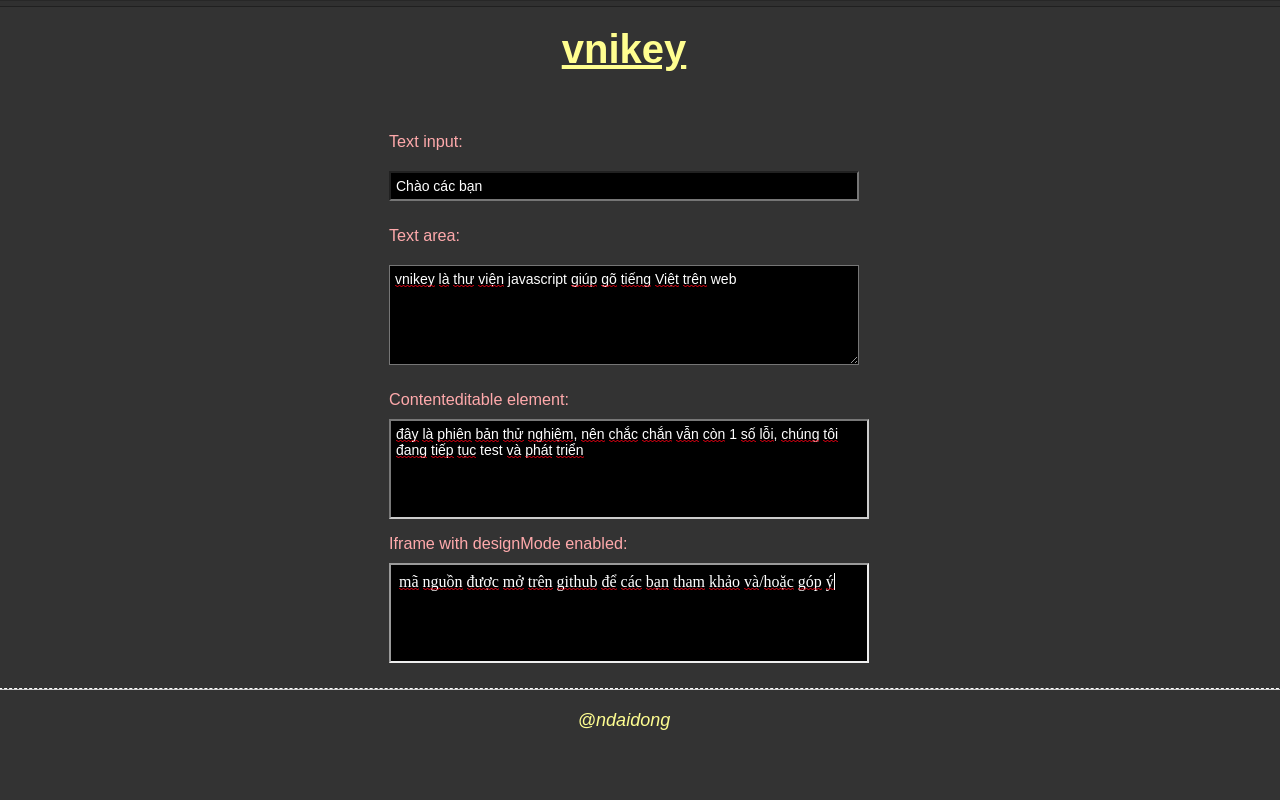 vnikey for Webkit Preview image 0