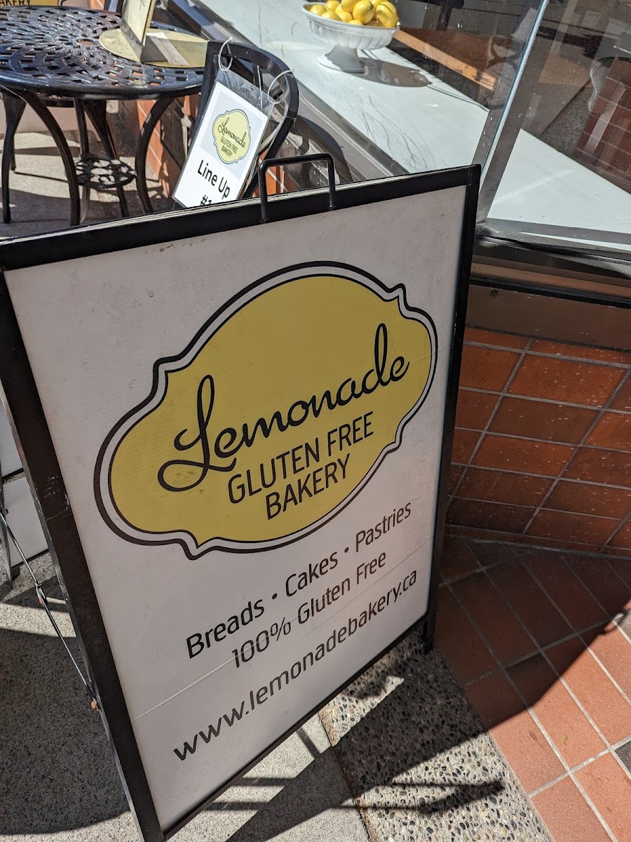 Lemonade Gluten Free Bakery gluten-free menu