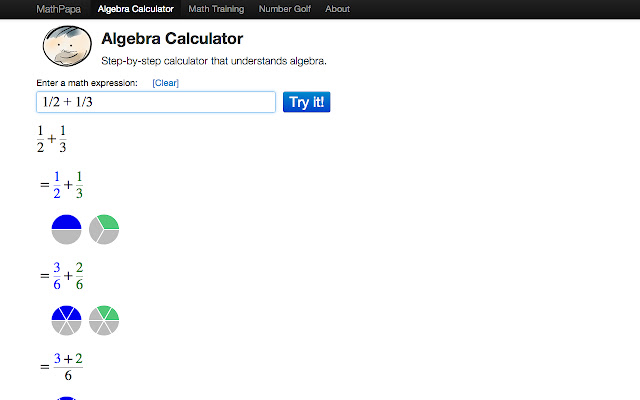Algebra Calculator by MathPapa.com chrome extension