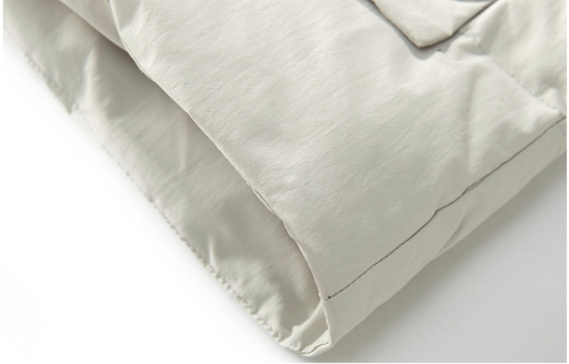 Title 1, Short Hooded White Duck Down Workwear Jacket pr...
