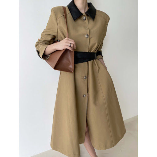 Title 1, Retro Patchwork Trench Coat and Overcoat. Timel...