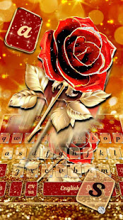 Red Gold Rose Keyboard Theme(圖4)-速報App